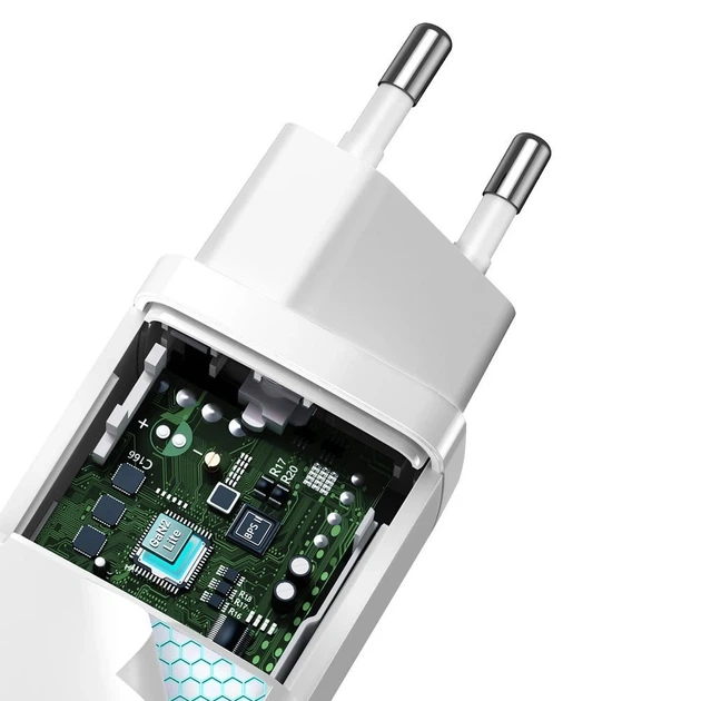 Сетевое зарядное устройство Baseus GaN2 Lite QC 65W USB-C | USB-A White (CCGAN2L-B02) - изображение 8