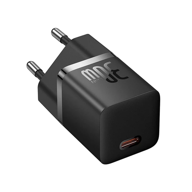Сетевое зарядное устройство Baseus GaN5 FC 30W USB-C Black (CCGN070401) - Фото 2 Сетевое зарядное устройство Baseus GaN5 FC 30W USB-C Black (CCGN070401) - изображение 2