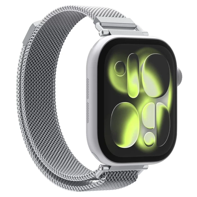 Ремінець Spigen WBM4 Band для Apple Watch Series 11/10 42 mm | Series 9/8/7 41 mm | 6/5/SE 40 mm | 3/2/1 38 mm Silver (AMP10498) - зображення 2