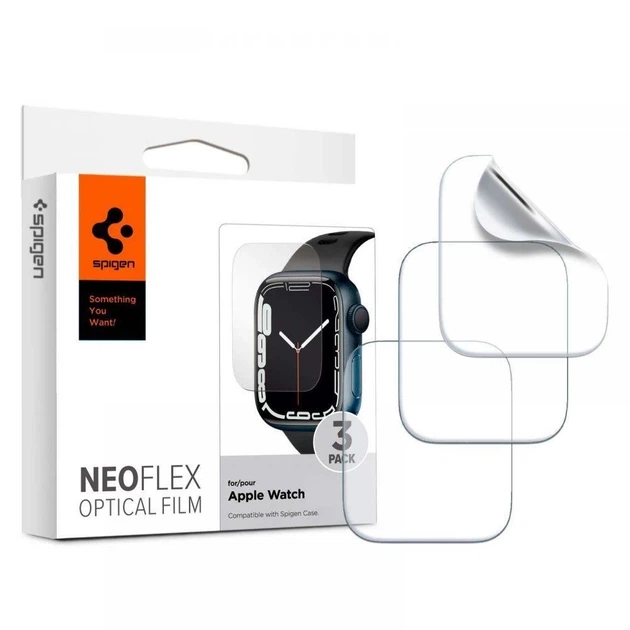 Захисна плівка Spigen Hydrogel Film Neo Flex для Apple Watch 7 45 mm Clear (AFL04049) - Фото 1 Захисна плівка Spigen Hydrogel Film Neo Flex для Apple Watch 7 45 mm Clear (AFL04049) - зображення 1
