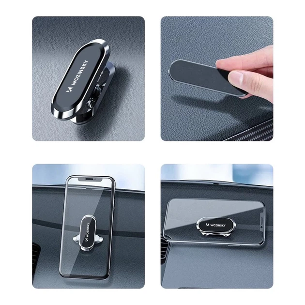 Автодержатель Wozinsky Adhesive Magnetic 360 Car Dashboard Silver (WMH-06) - Фото 5 Автодержатель Wozinsky Adhesive Magnetic 360 Car Dashboard Silver (WMH-06) - изображение 5