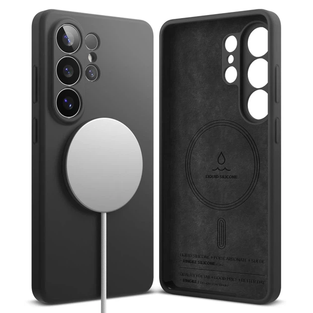 Чехол Ringke Silicone Magnetic для Samsung Galaxy S26 Ultra Black with MagSafe (8800328814691) - Фото 2 Чехол Ringke Silicone Magnetic для Samsung Galaxy S26 Ultra Black with MagSafe (8800328814691) - изображение 2