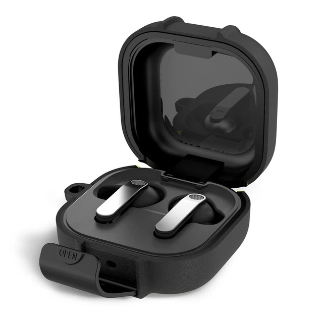Чехол для наушников Tech-Protect Slim Hook для Samsung Galaxy Buds 4 / 4 Pro Black (5906302392940) - Фото 2 Чехол для наушников Tech-Protect Slim Hook для Samsung Galaxy Buds 4 / 4 Pro Black (5906302392940) - изображение 2