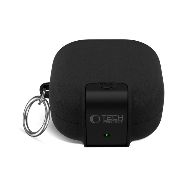 Чехол для наушников Tech-Protect Slim Hook для Samsung Galaxy Buds 4 / 4 Pro Black (5906302392940) - Фото 3 Чехол для наушников Tech-Protect Slim Hook для Samsung Galaxy Buds 4 / 4 Pro Black (5906302392940) - изображение 3