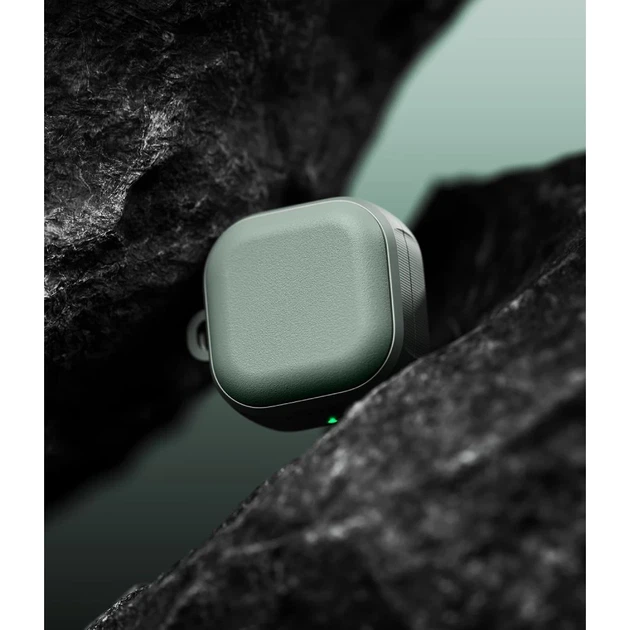 Чохол для навушників Ringke Onyx Magnetic для Samsung Galaxy Buds 4 / 4 Pro Sage Green with MagSafe (8800328816831) - зображення 4