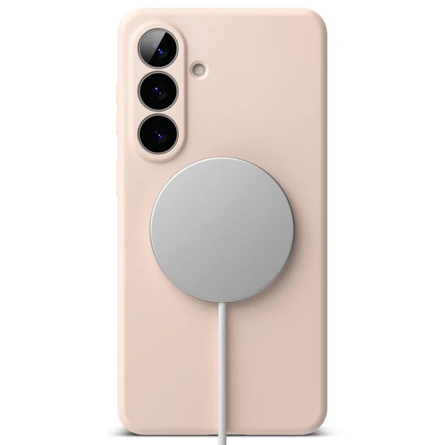 Чехол Ringke Silicone Magnetic для Samsung Galaxy S26 Plus с MagSafe Pink Sand (8800328815308) - изображение 4