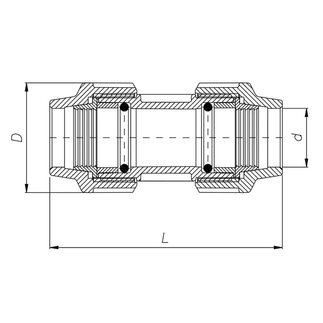 Муфта ПЕ ITAL 90 x 90 мм - изображение 2
