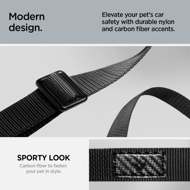 Uchwyt samochodowy Spigen PS100 Universal Car Seat Belt Holder for Pets Black (8809971237567) - obraz 12