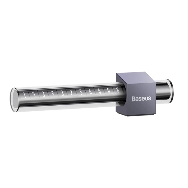 Автовизитка Baseus Parking Plate Grey (CNHM020014) - изображение 3