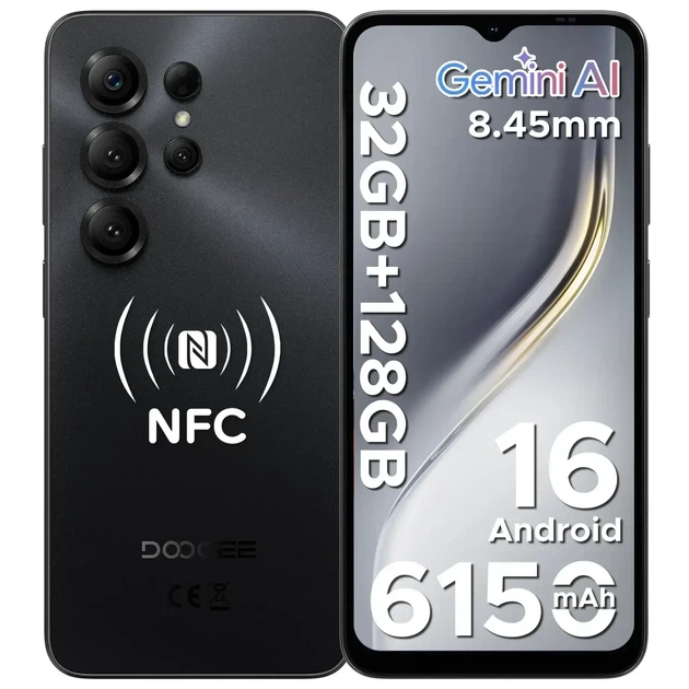 Смартфон DOOGEE Note 56X Pro 32/128GB, Android 16, NFC, 6150 мАг