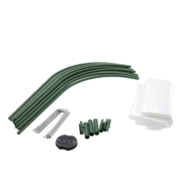 Садовый туннель 1.8x10 м пленочная теплица для овощей Garden Line EVA5917 арочная теплица для растений парник для рассады укрывной туннель для сада и огорода теплица для дачи защита от ветра дождя солнца компактная - изображение 4