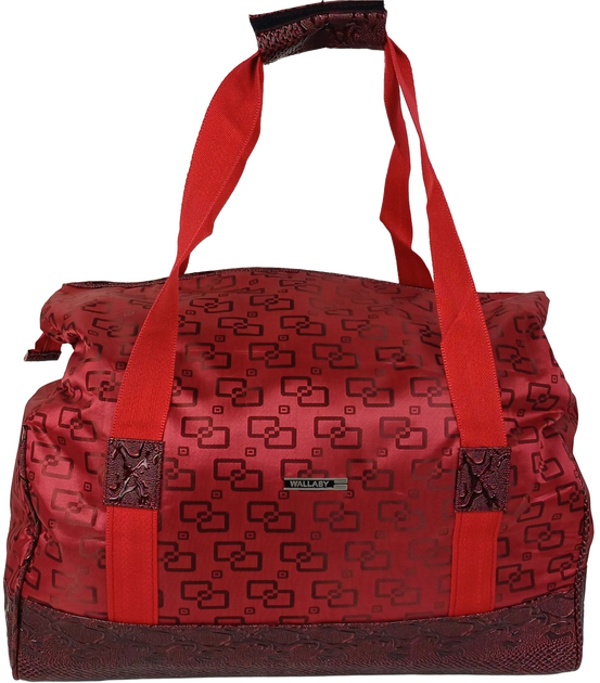 Дорожная сумка саквояж 25L Wallaby красная квадраты (385528) - изображение 4
