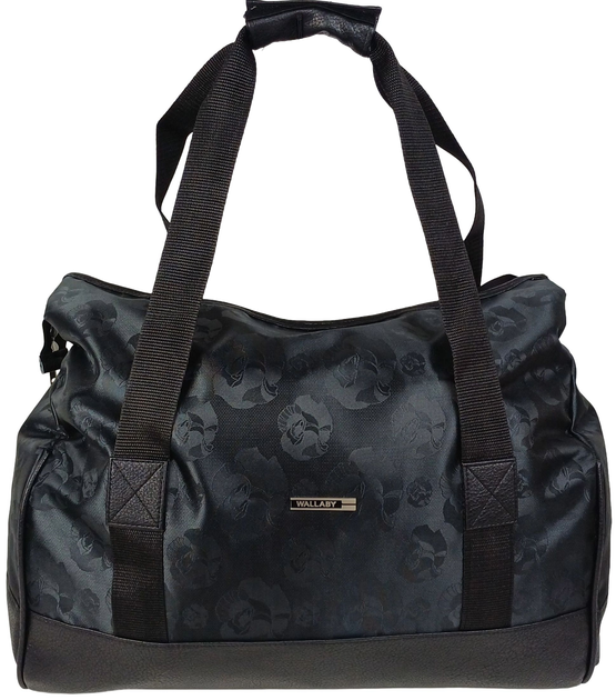 Дорожная Сумка Саквояж 25l Wallaby Черная С Розами (385526) - изображение 4