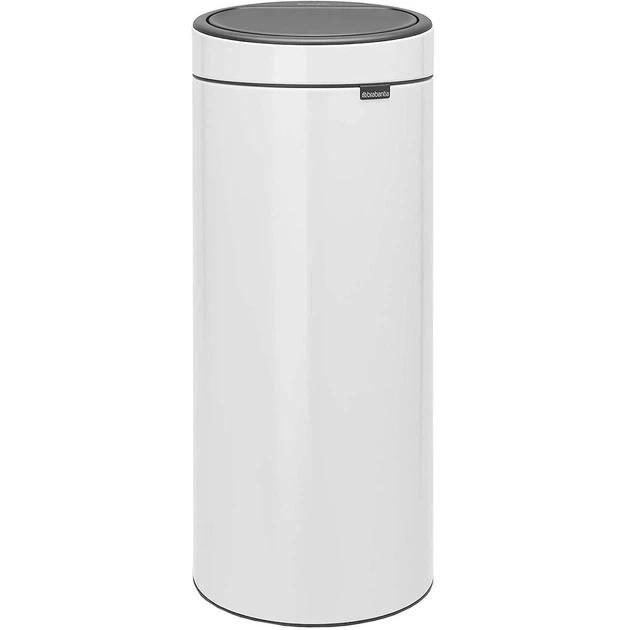 Бак для сміття Brabantia Touch Bin 30 л белый 115141 (00800523) - Фото 1 Бак для сміття Brabantia Touch Bin 30 л белый 115141 (00800523) - зображення 1
