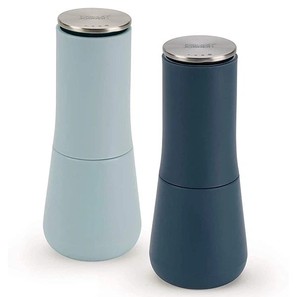 Млини для солі та перцю Joseph Joseph Milltop Blue 20157 (01000927) - Фото 1 Млини для солі та перцю Joseph Joseph Milltop Blue 20157 (01000927) - зображення 1