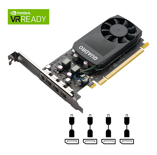 Дискретная видеокарта nVidia Quadro P1000 v2, 4 GB GDDR5, 128-bit / miniDP / (VCQP1000V2) - Фото 4 Дискретная видеокарта nVidia Quadro P1000 v2, 4 GB GDDR5, 128-bit / miniDP / (VCQP1000V2) - изображение 4