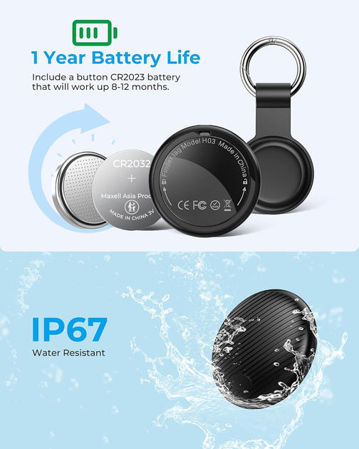 Android Tracker Tag 2 Pack, Smart Tag Bluetooth Key Finder, работает с Google Find My (только для Android), Locator предметов - Фото 7 Android Tracker Tag 2 Pack, Smart Tag Bluetooth Key Finder, работает с Google Find My (только для Android), Locator предметов - изображение 7
