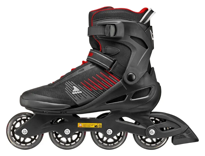 Rollerblade ролики Zetrablade black-red 270 (270) - Фото 2 Rollerblade ролики Zetrablade black-red 270 (270) - зображення 2
