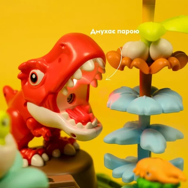 Игровой набор-конструктор OTAMANKO Flower Парк динозавров с эффектом холодного дыхания и игровыми фигурками 106 деталей (5320369) - изображение 3