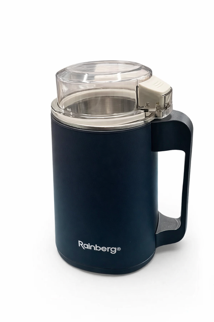 Кофемолка электрическая Rainberg RB-2333 600 Вт (4 лезвия) для кофе, специй и орехов, чаша из нержавеющей стали - изображение 2