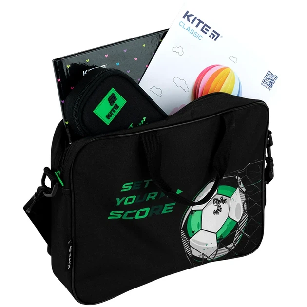 Шкільна текстильна сумка Kite Football K26-589-2, для хлопчика - Фото 5 Шкільна текстильна сумка Kite Football K26-589-2, для хлопчика - зображення 5