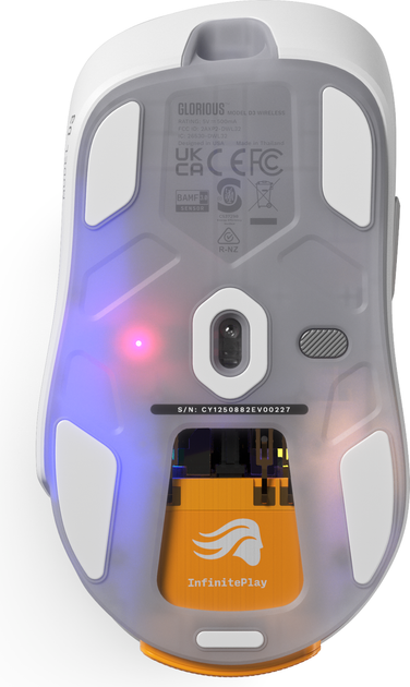 Mysz Glorious Model D3 Wireless White (GLO-D3-WL-WHT) - obraz 5