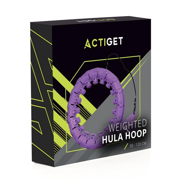 Hula-hop Actiget Z obciążeniem Fioletowy (5908455309592) - obraz 10