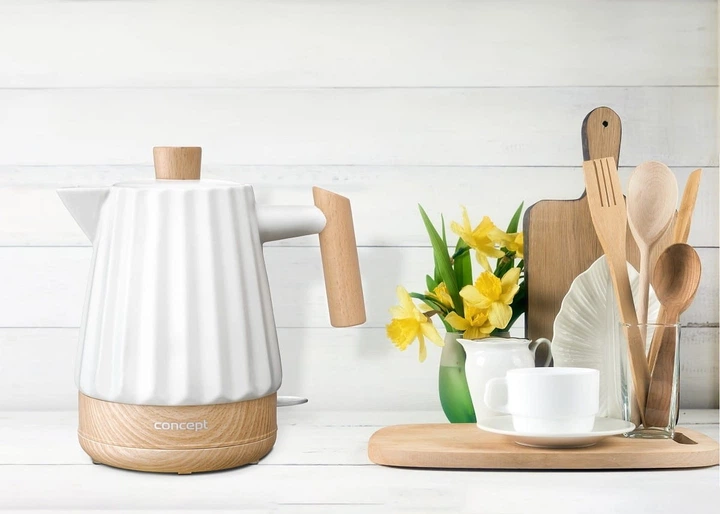 Czajnik elektryczny Concept Birdy RK0090 Biały - obraz 11