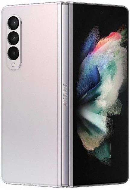 Смартфон 7.6" Samsung Galaxy Z Fold3 5G 12/256Gb 2-SIM NFC 10/12Мп 8 ядер Android 15 Phantom Silver Б/В - зображення 3