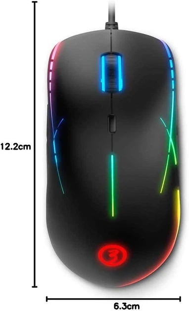 Проводная мышь Ozone Neon X50 / 6200 DPI / 6 кнопок / RGB-подсветка / Black Б/В - изображение 7