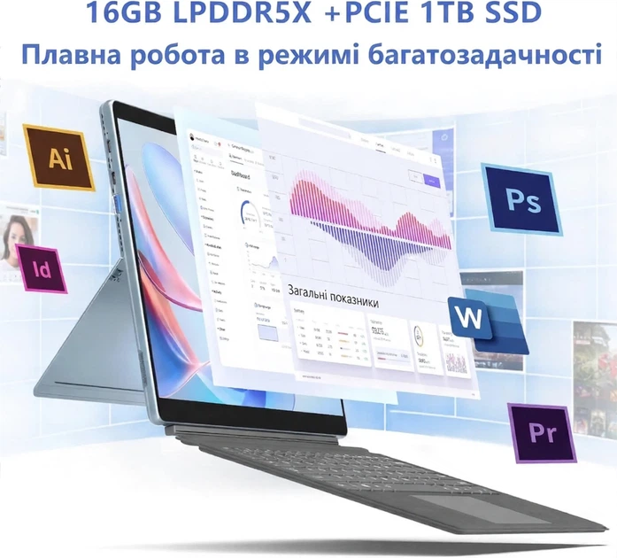 Ультрабук 13" KUU LeBook IV Intel Core i7-1265U RAM 16GB SSD 1TB Windows 11 Алюминиевый корпус (UKR) - Фото 8 Ультрабук 13" KUU LeBook IV Intel Core i7-1265U RAM 16GB SSD 1TB Windows 11 Алюминиевый корпус (UKR) - изображение 8