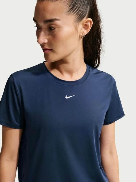 Koszulka sportowa damska Nike W Nk One Classic Df Ss Top FN2798-413 L Granatowa (198727276362) - obraz 5