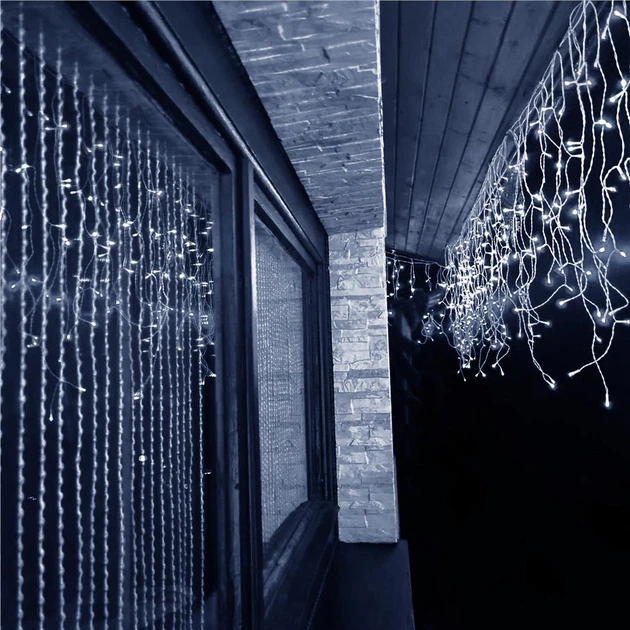 Гірлянда Springos Бурульки 500 LED з пультом (5907719412610) - зображення 10