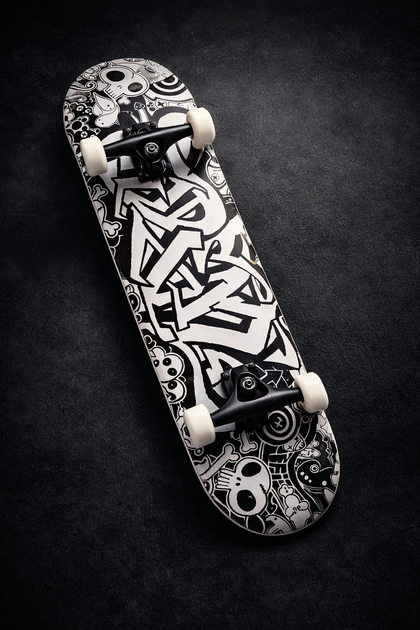 Скейтборд деревянный SP-Sport Skateboard Graffiti 4411-2 размер 78х20см - зображення 7