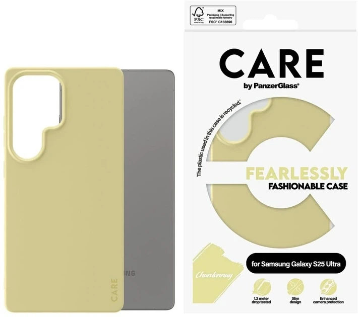 Etui CARE by PanzerGlass Fashionable Case do Samsung Galaxy S25 Ultra Chardonnay (5715685016349) - obraz 3