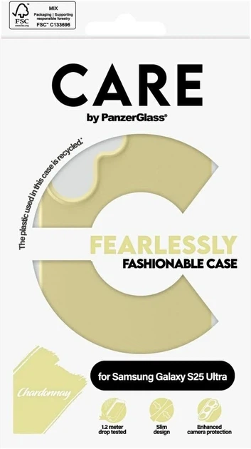 Etui CARE by PanzerGlass Fashionable Case do Samsung Galaxy S25 Ultra Chardonnay (5715685016349) - obraz 4