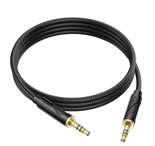 Cable AUX 3.5mm to 3.5mm (1m) — Hoco UPA30 Audio Cable — Black (785070) - изображение 2