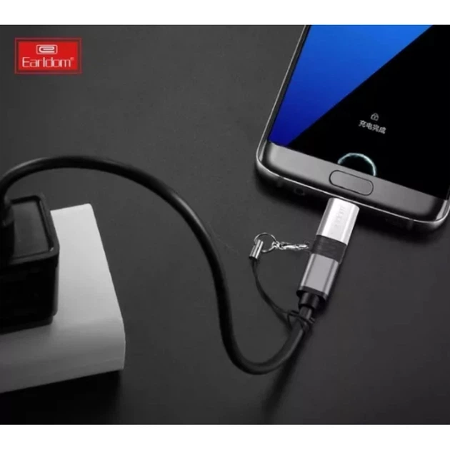 Adapter USB C To Micro — Earldom ET-TC13 (773593) - Фото 4 Adapter USB C To Micro — Earldom ET-TC13 (773593) - изображение 4