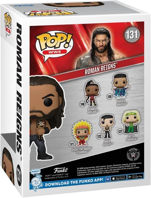 Figurka Funko Pop! WWE 131 Roman Reigns with Belts 72233 (889698722339) - obraz 3