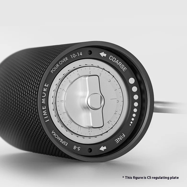 Ручна кавомолка Timemore C5 з жорнами S2C 42 мм, 30 г, алюміній, 48 налаштувань помелу (95A8ACD88CAD) - Фото 5 Ручна кавомолка Timemore C5 з жорнами S2C 42 мм, 30 г, алюміній, 48 налаштувань помелу (95A8ACD88CAD) - зображення 5