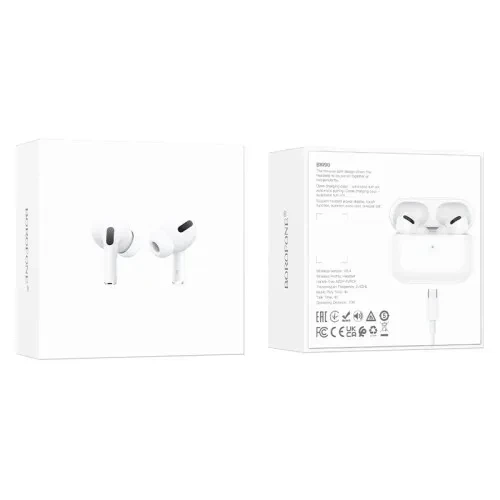 Навушники бездротові BOROFONE BW90 True wireless stereo headset TWS білі - Фото 1 Навушники бездротові BOROFONE BW90 True wireless stereo headset TWS білі - зображення 1