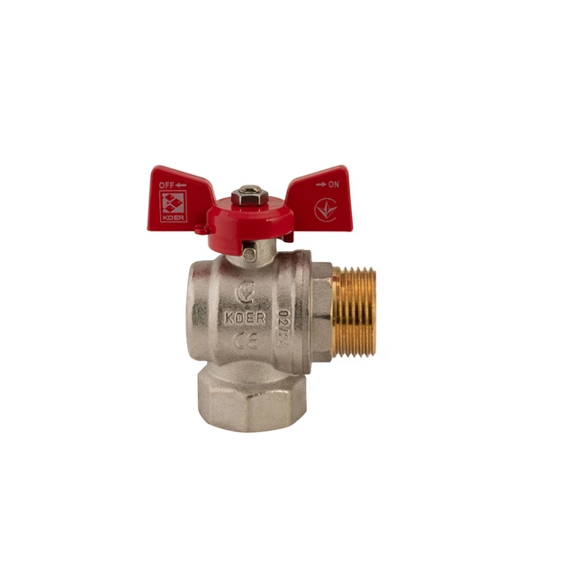 Кран шаровой Koer 1" ГШМ угловой (KR.208) (KR2807) - изображение 5