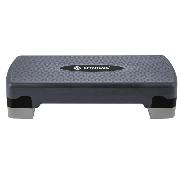 Степ для аеробіки Springos Чорно-сірий (5907719409337) - зображення 9