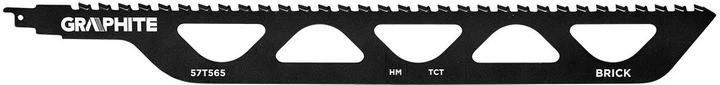 Полотно до шабельної пилки Graphite HM 455 x 50 x 1.5 мм 2 TPI 57T565 (5902062114907) - зображення 2