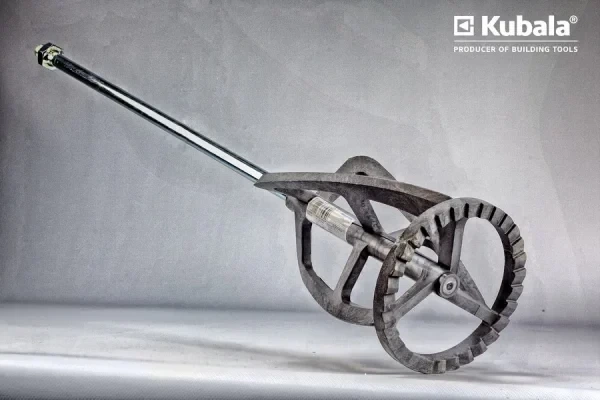 Венчик (миксер) 125x600 мм для красок, оцинкованная сталь, смеситель для красок и смесей M14 Kubala 1217 - изображение 6