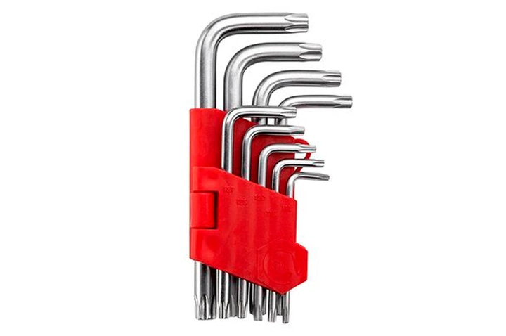 Набір Torx ключів Intertool 9 шт. (HT-0607) - Фото 1 Набір Torx ключів Intertool 9 шт. (HT-0607) - зображення 1