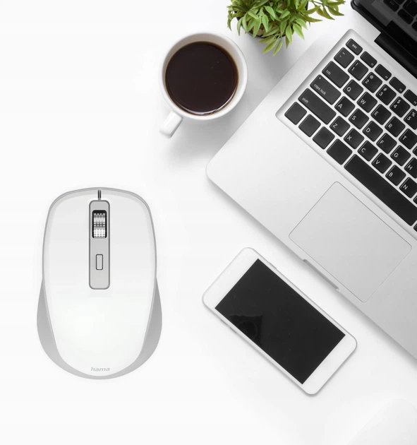 Миша Hama multi device WM-450 Wireless White (4047443537362) - зображення 4