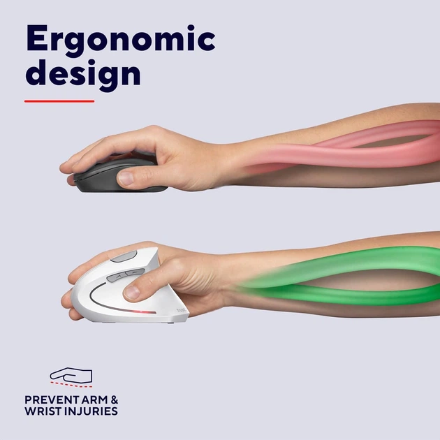 Миша Trust Verto Ergo Wireless White (TRUST_25132) - зображення 8