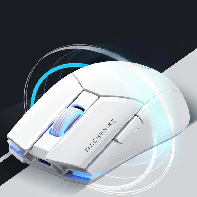 Mysz Machenike Gaming M7 Pro Wireless White (6975971291181) - obraz 4