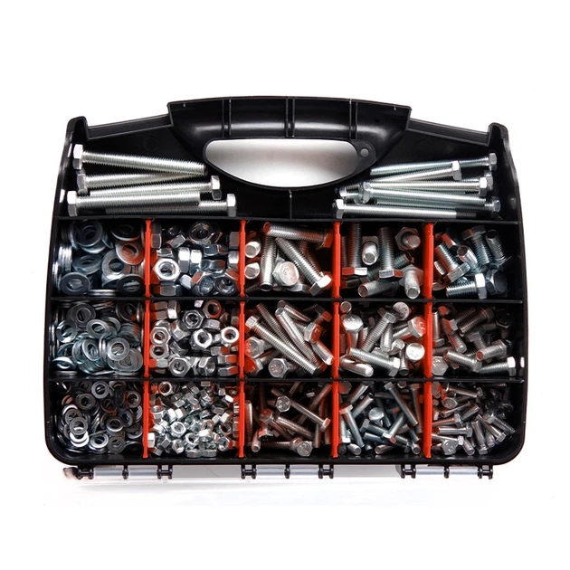 Набор болтов и гаек M6–M10 (ЦБ) 12,5'' 320х260х60мм APRO - изображение 4